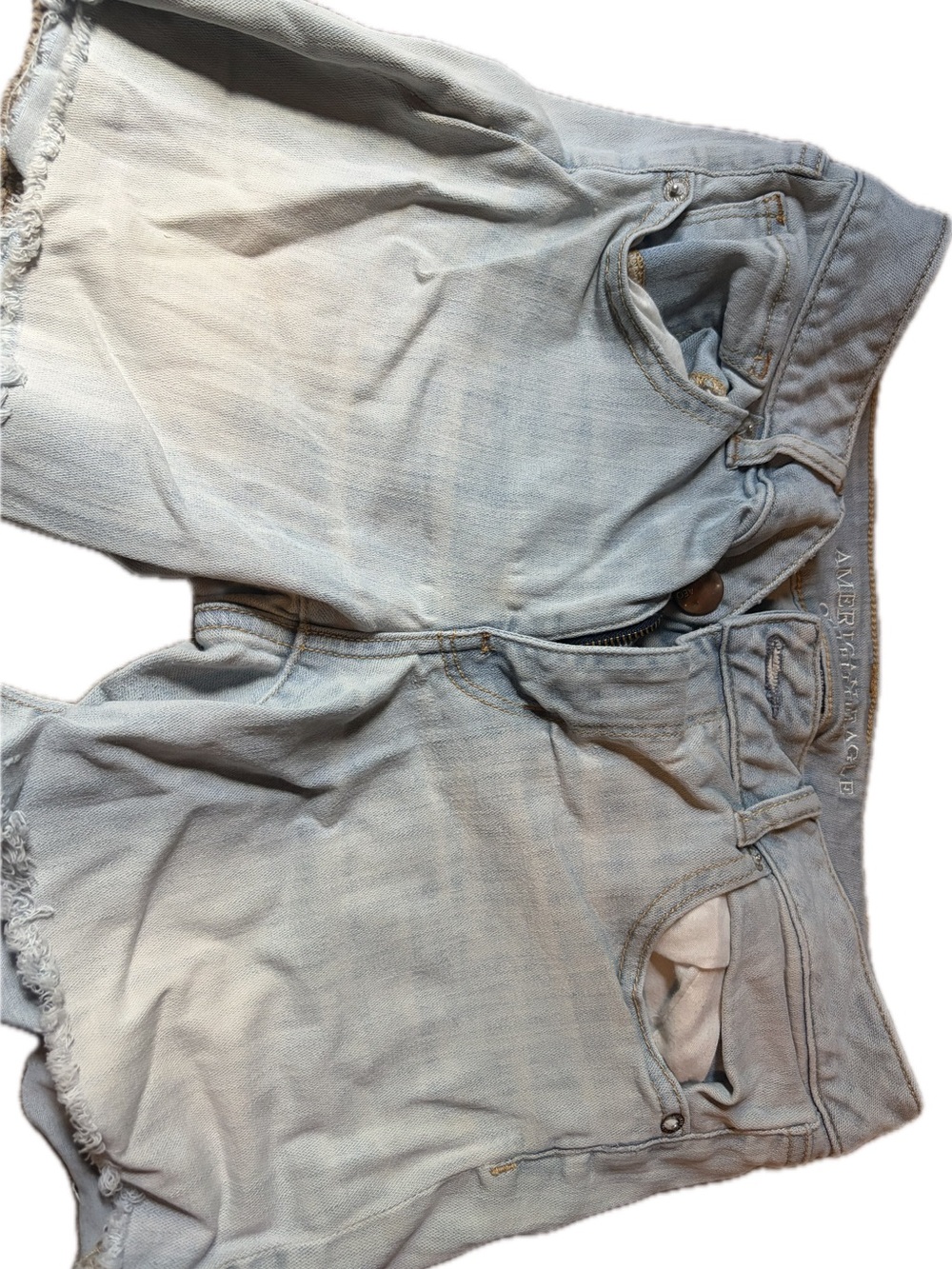 American Eagle Outfitters Light Wash Denim Cutoff Shorts